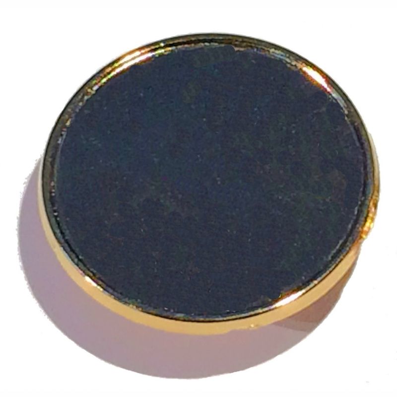 Premium Badge Blank round 25mm gold clutch fitting